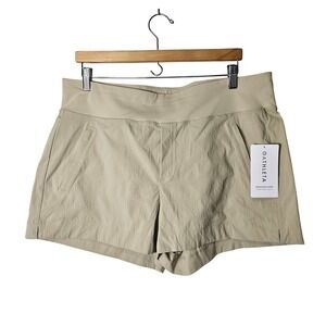NWT Athleta Trekkie North Shorts 16 Beige Pockets Casual Hiking Outdoor Athletic